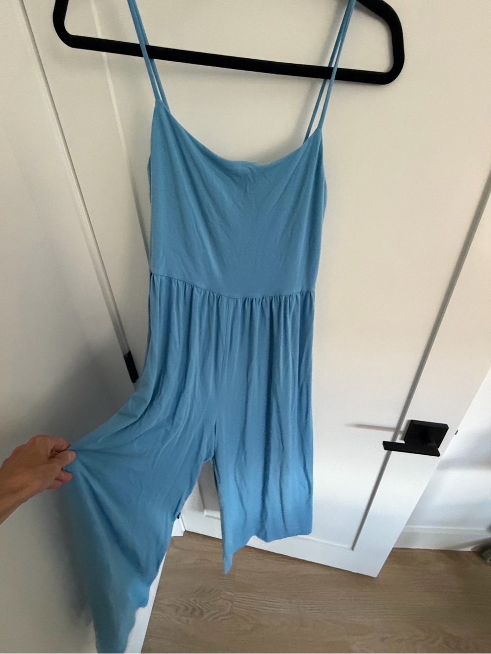 Wilfred Sky Blue Spaghetti Strap Jumpsuit